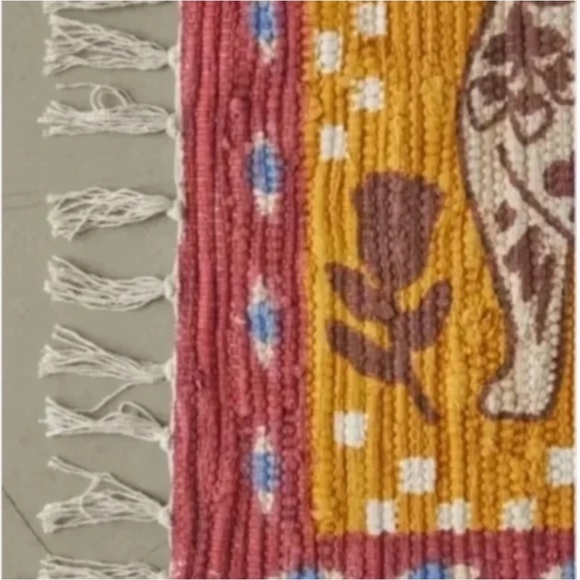 FL Tattooed Frenchie Dog Puppy Boho Peasant Hipster Hippie Art Deco Printed Rug - Picture 3 of 4